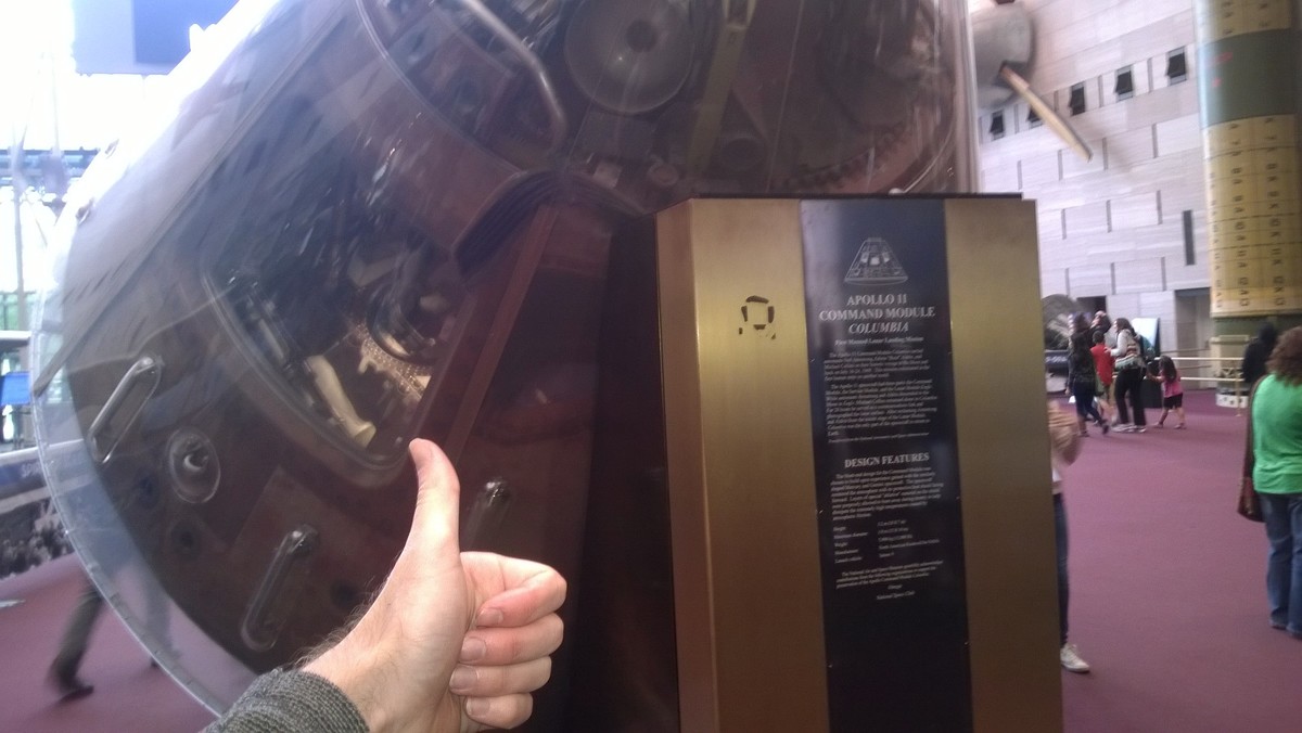 Actual Apollo 11 command module