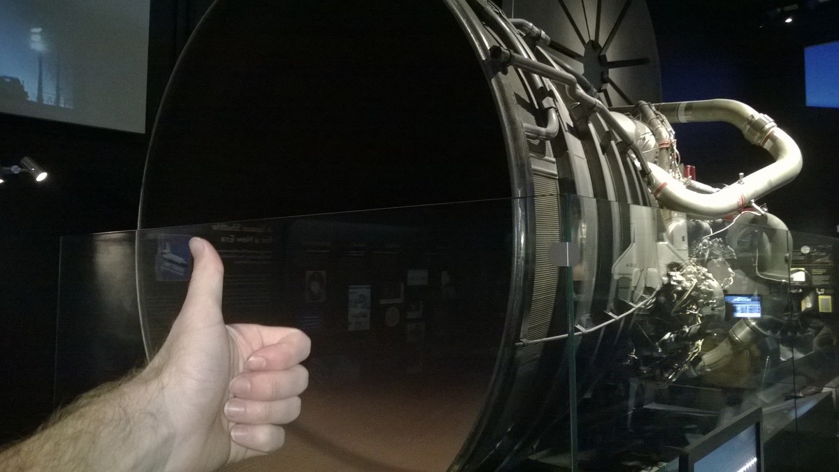 Actual RS-25 Space Shuttle Main Engine