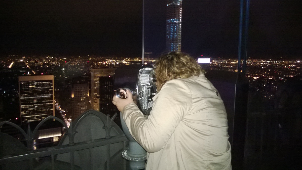 You can see into apartments. Creppy.