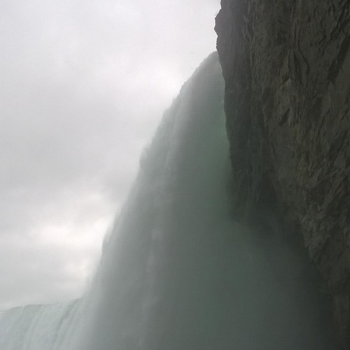 this waterfall has sharp edges