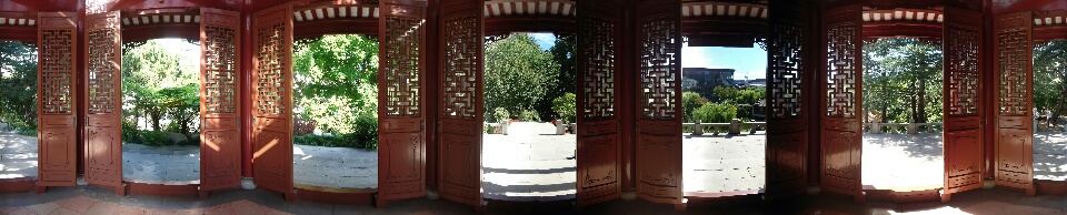 chinese garden panorama