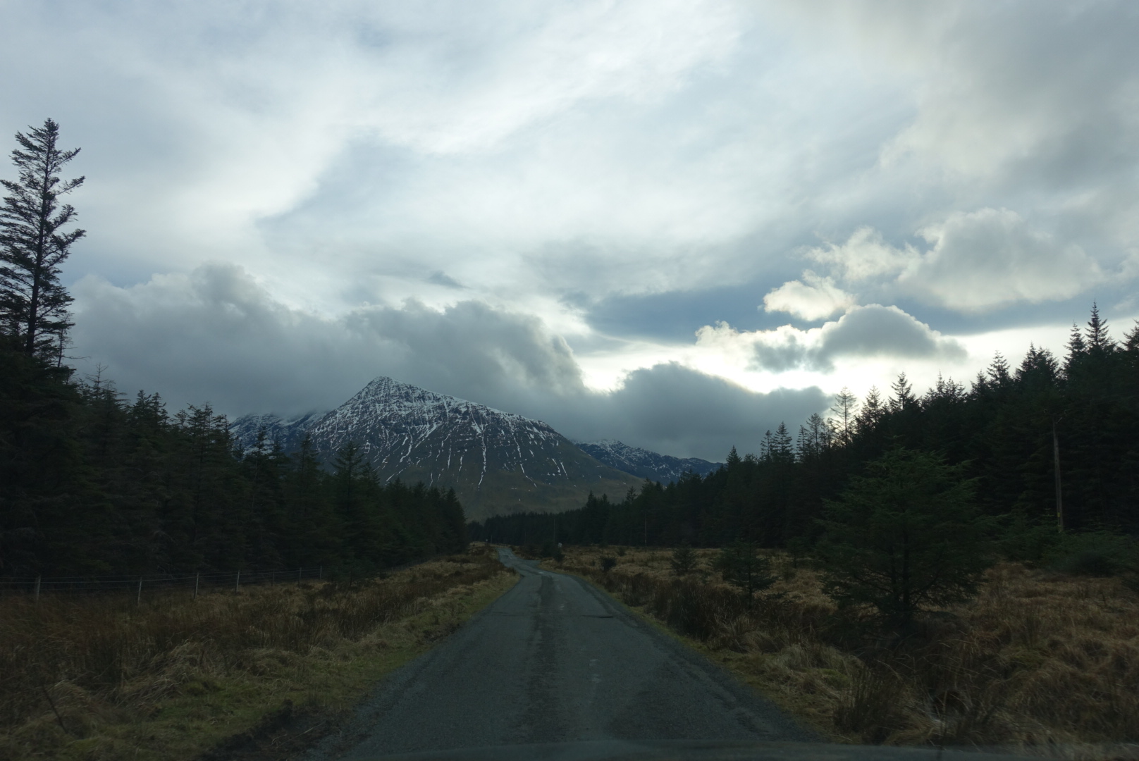 the long and winding and mountainous single-lane road